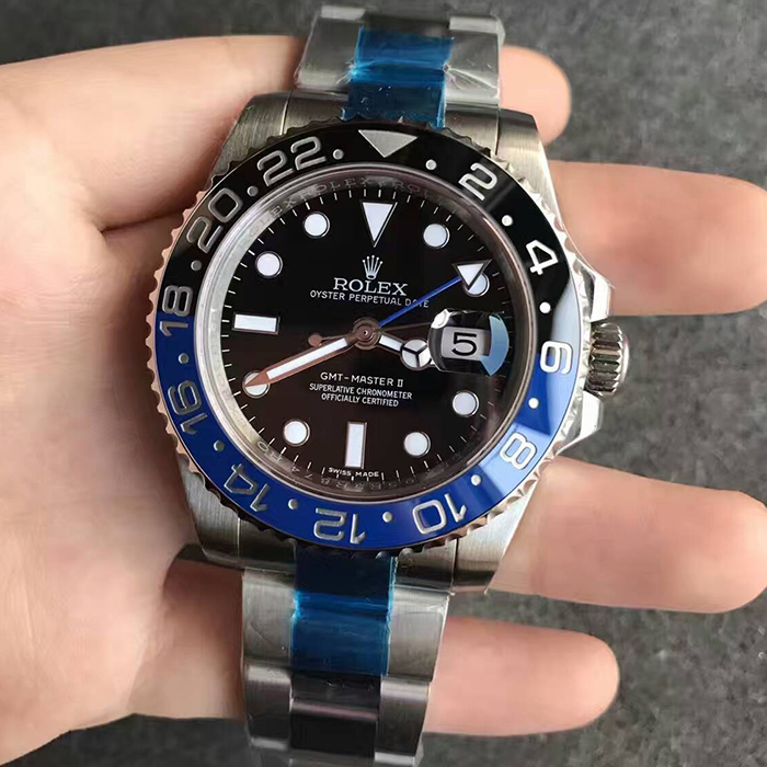 【N廠V7版】勞力士（Rolex）格林威治GMT藍黑可樂圈116710BLNR-78200自動機械精仿男錶