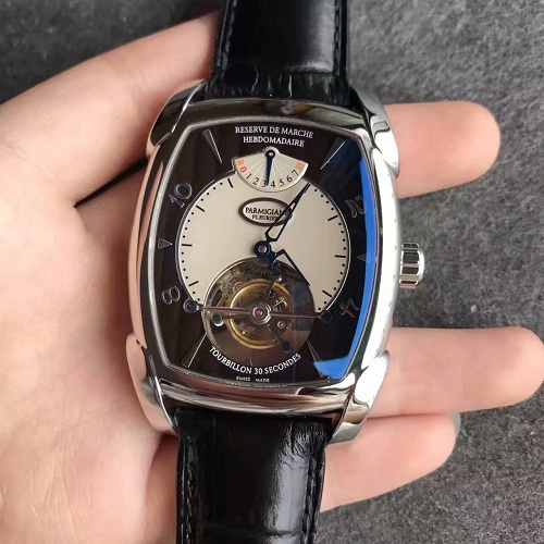 帕瑪強尼TOURBILLON系列男士手動陀飛輪V2升級版壹比壹精仿手錶