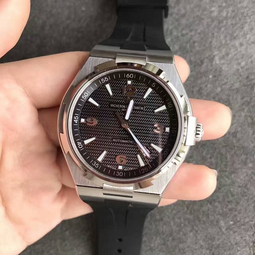 【JJ廠出品】江詩丹頓縱橫四海系列膠帶版黑盤男士自動機械壹比壹精仿手錶