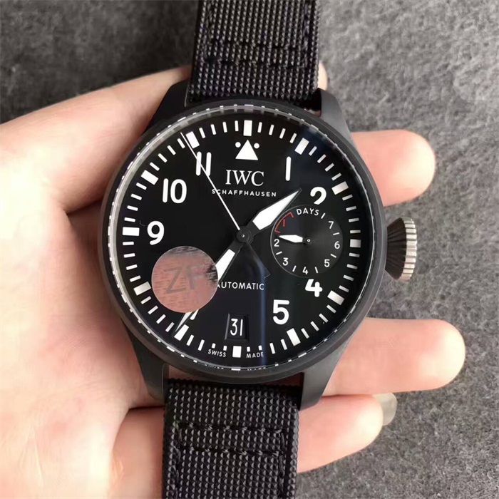 【ZF壹比壹】萬國（IWC）陶瓷殼大型飛行員黑面IW502001 男士精仿手錶