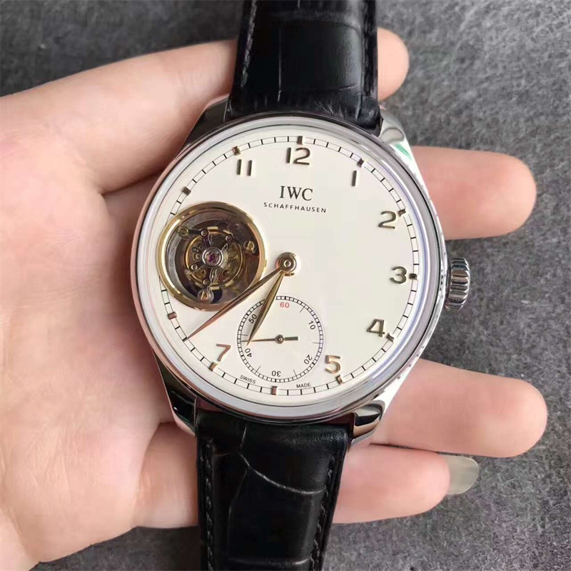 【YL廠】萬國（IWC）葡萄牙系列陀飛輪白面金丁男士自動陀飛輪機械精仿手錶