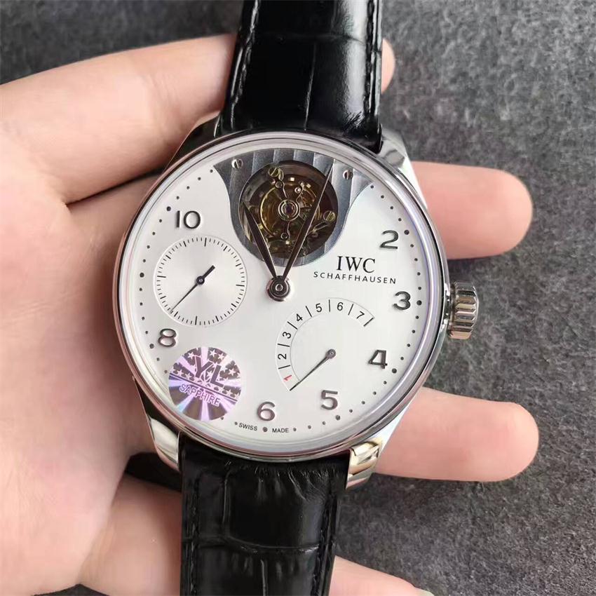 【YL廠出品】萬國（IWC）葡萄牙系列白面自動陀飛輪壹比壹精仿手錶