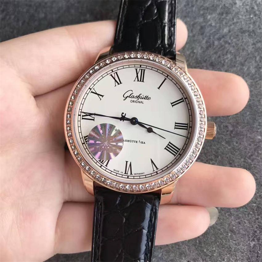 【GF廠超A】格拉蘇蒂（Glashutte）原創精髓系列議員卓越腕錶金殼鉆圈1-39-59-01-15-04自動機械壹比壹精仿手錶