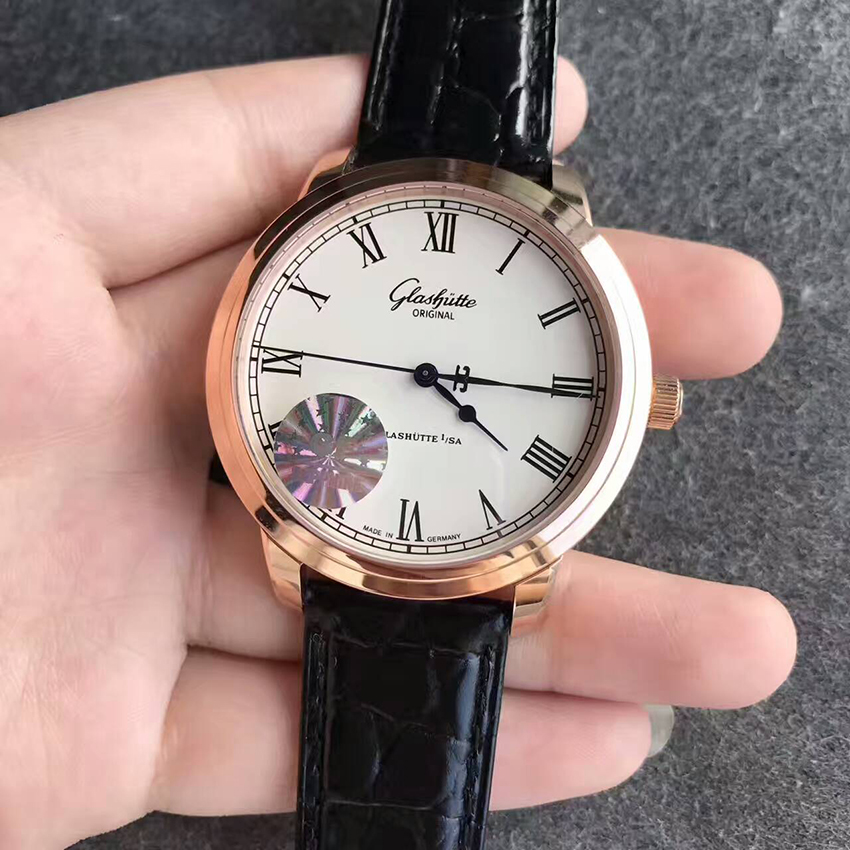 【GF廠超A】格拉蘇蒂（Glashutte）原創精髓系列議員卓越腕錶金殼1-39-59-01-05-04自動機械壹比壹精仿手錶