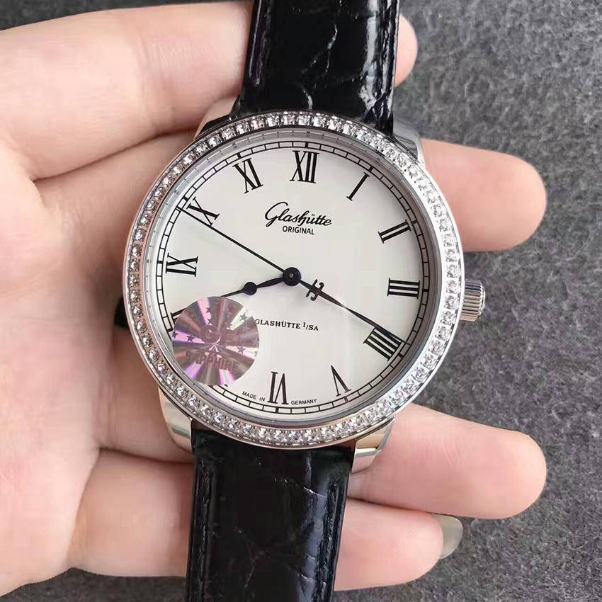 【GF廠超A】格拉蘇蒂（Glashutte）原創精髓系列議員卓越腕錶鉆圈1-39-59-01-12-04自動機械壹比壹精仿手錶