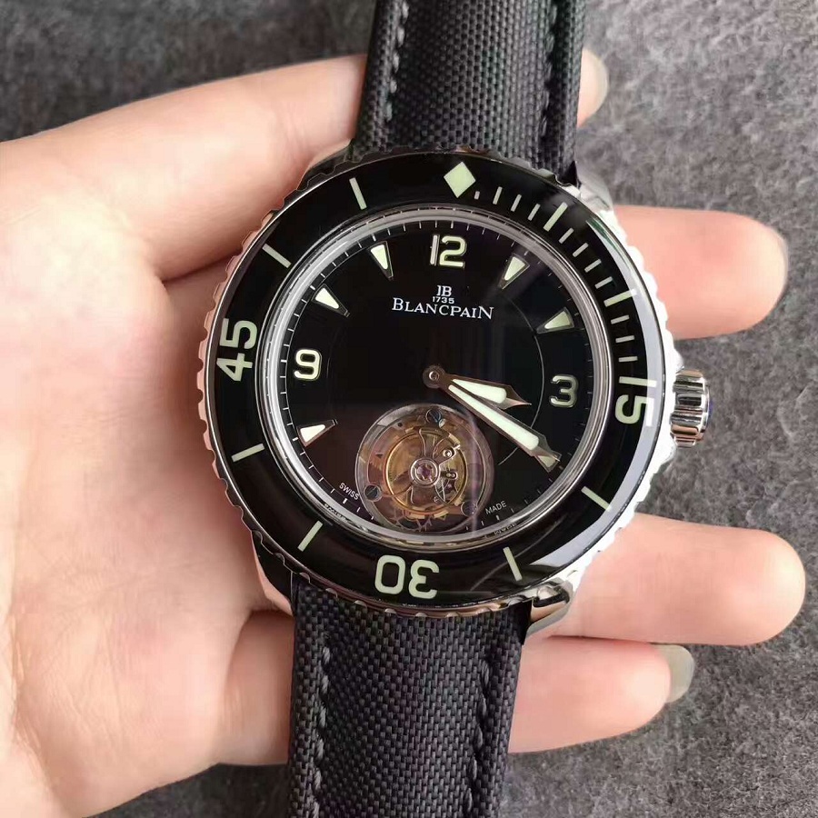 【ZF廠】寶珀（Blancpain）50噚男士自動陀飛輪壹比壹精仿手錶