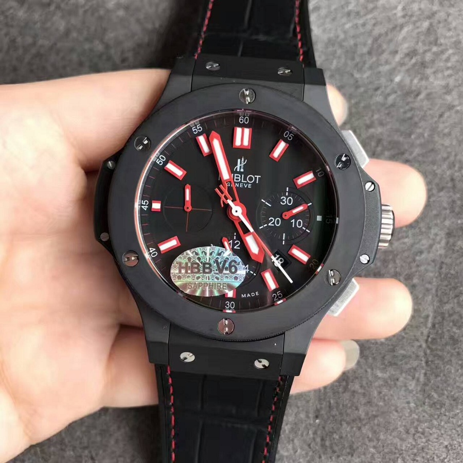 【V6廠超A】宇舶（Hublot）大爆炸系列陶瓷殼全紅丁壹比壹精仿男錶