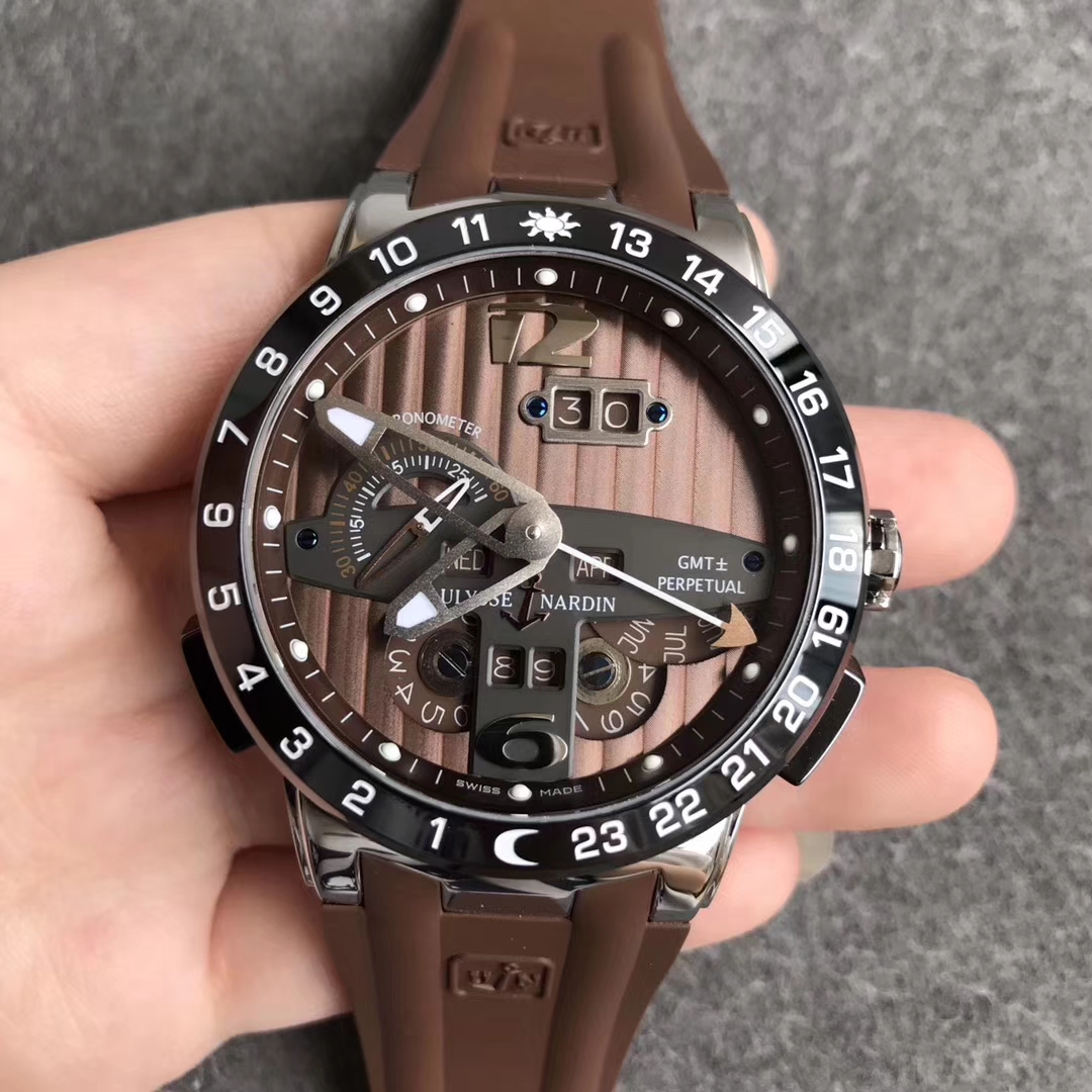 【TWA廠超A】雅典（Ulysse Nardin）復雜功能系列咖面萬年歷壹比壹精仿手錶