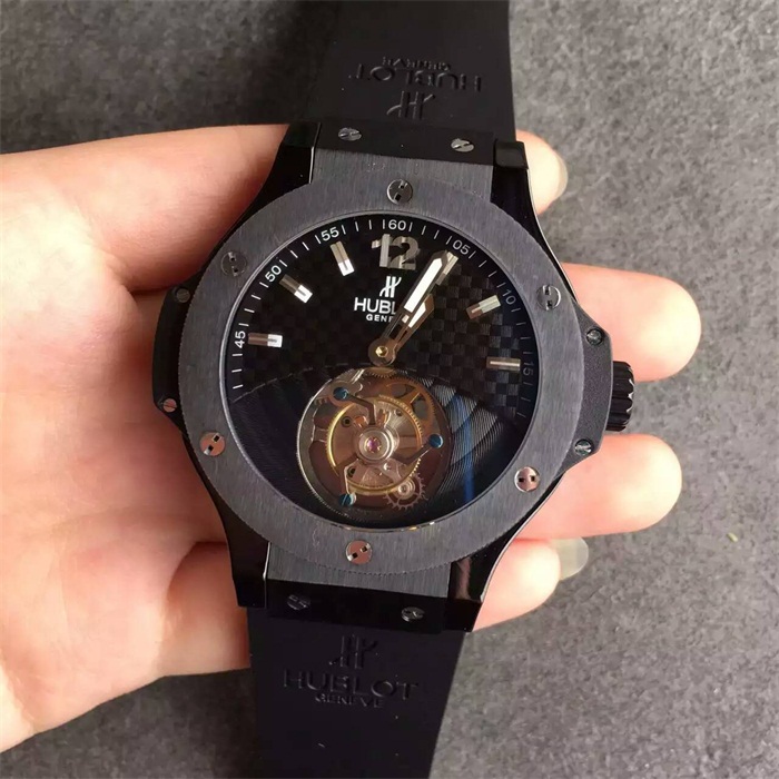 【HF廠】宇舶Hublot（恒寶）BIG BANG大爆炸系列手動陀飛輪精仿手錶（陶瓷圈）