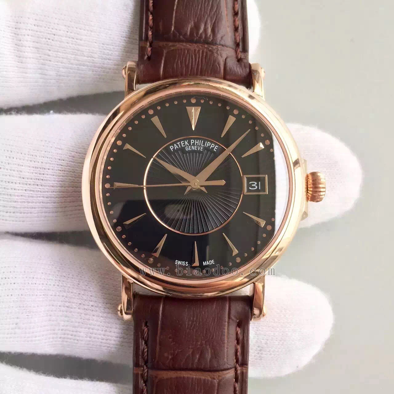 百達翡麗（Patek Philippe）Calatrava系列5153G-001男士自動機械精仿手錶