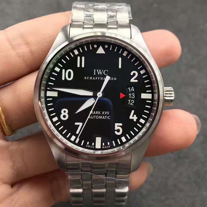 【MK廠】萬國（IWC）飛行員系列馬克十七V6版IW326504鋼帶款壹比壹精仿男錶