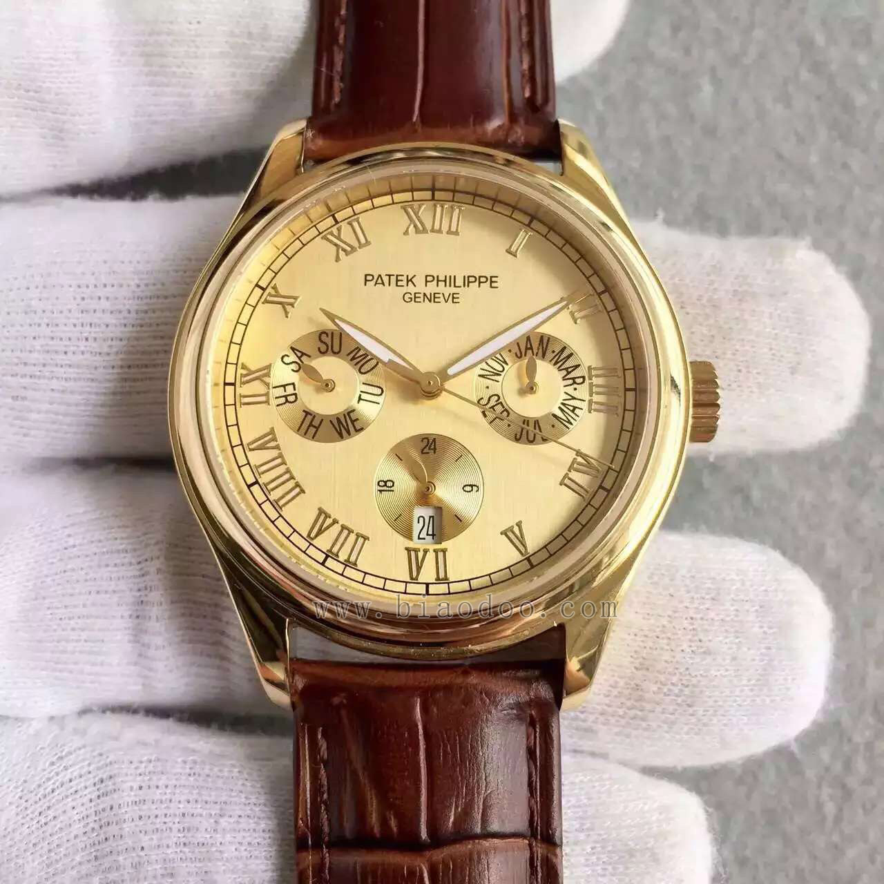 百達翡麗（Patek Philippe）復雜功能計時腕錶系列男士自動機械精仿手錶