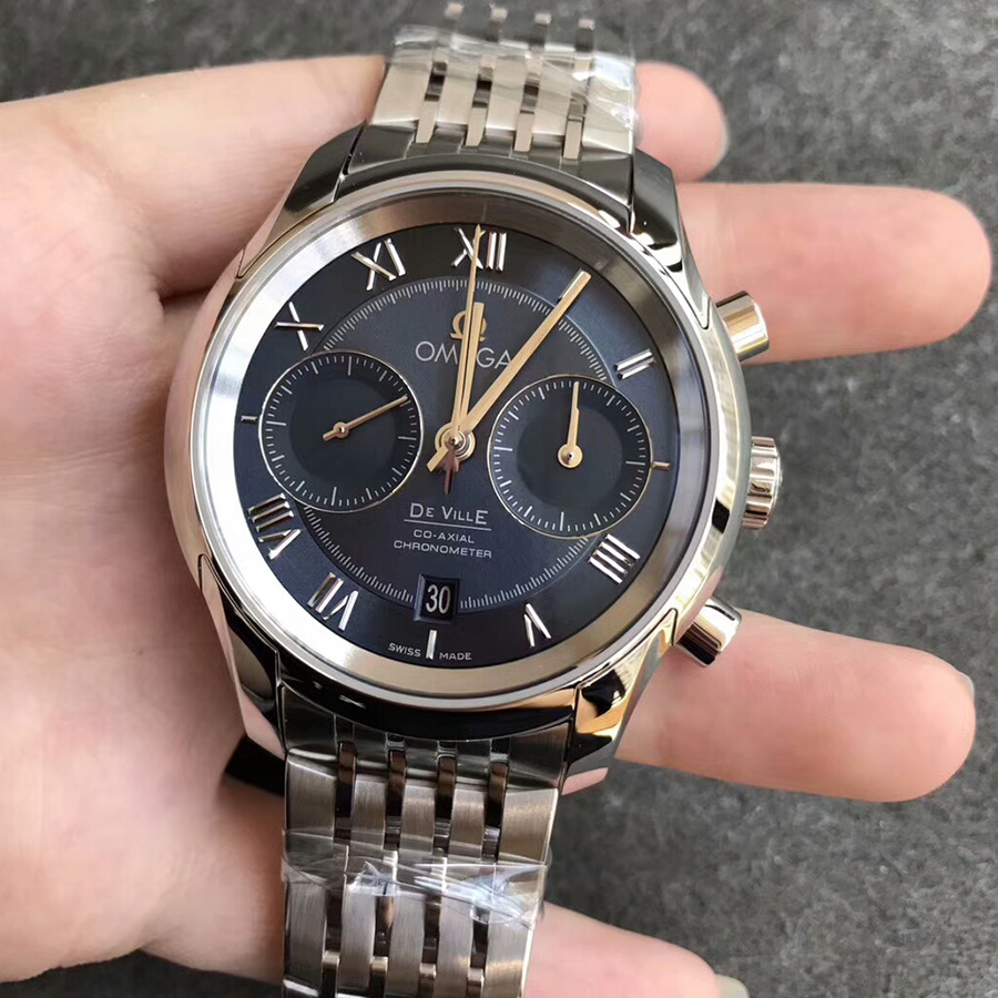 【OM廠超A】歐米茄（Omega）碟飛計時系列藍面壹比壹精仿手錶