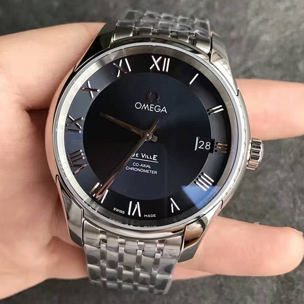 【sss廠】歐米茄（Omega）碟飛431系列鋼帶版藍面431.13.41.21.03.001男士自動機械壹比壹精仿手錶