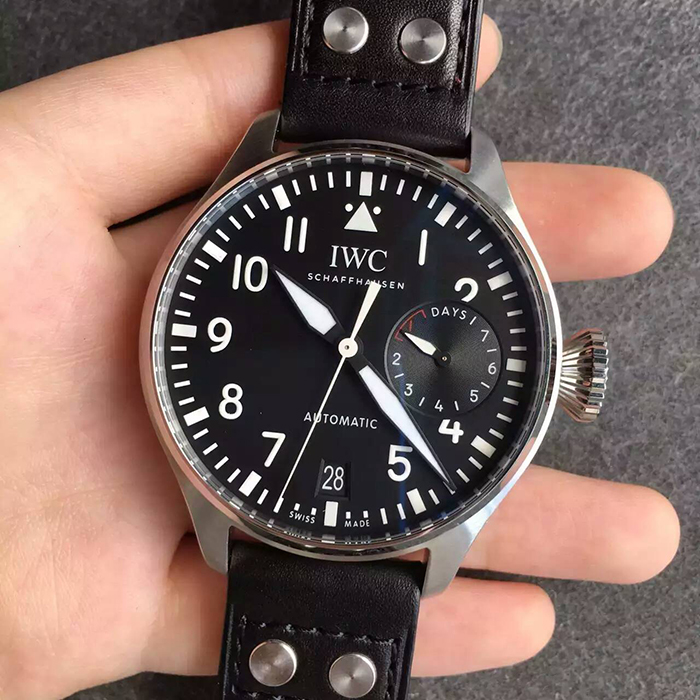 【ZF廠超A】萬國（IWC）飛行員系列大飛黑面IW500912男士自動機械壹比壹精仿手錶