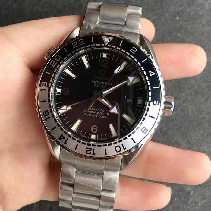 【JH廠】歐米茄（Omega）海馬600M系列GMT黑白圈自動機械精仿男錶