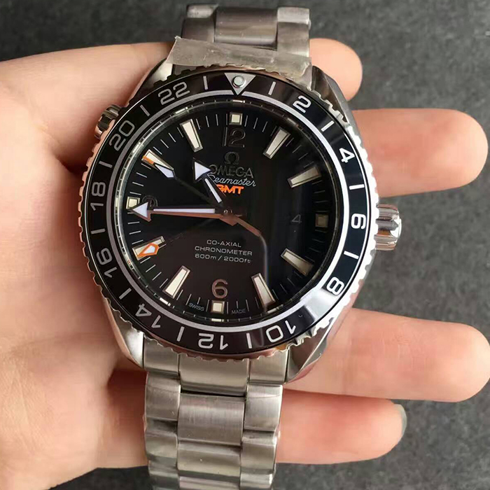 【JH廠】歐米茄（Omega）海馬600M系列GMT黑面自動機械精仿男錶