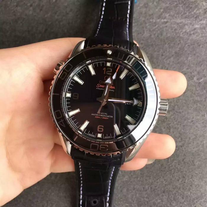 【JH廠】歐米茄（Omega）海馬海洋宇宙系列黑面男士自動機械精仿手錶