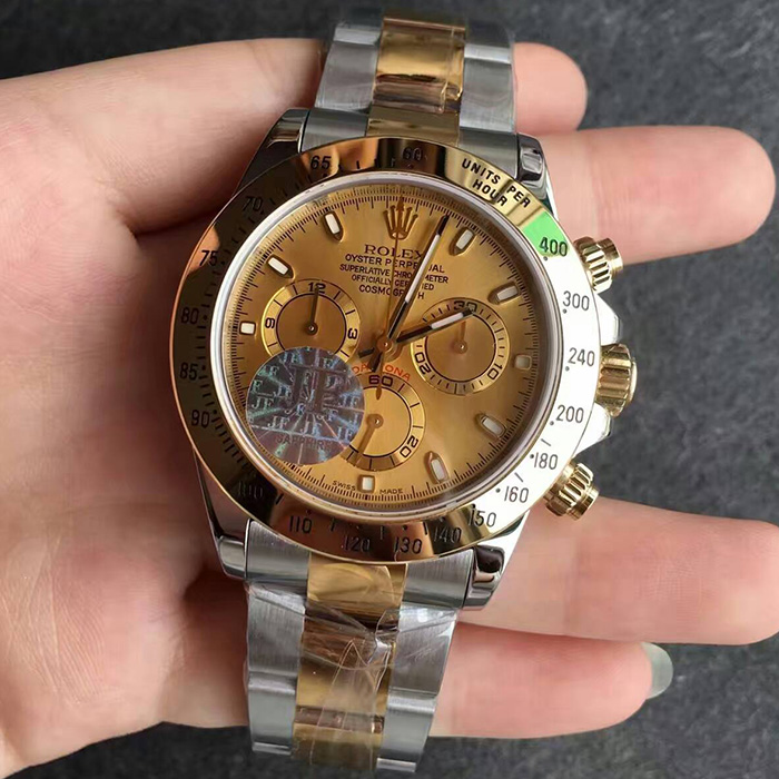 【JF廠最好版本】勞力士（Rolex）迪通拿間金金面116503自動機械壹比壹精仿男錶