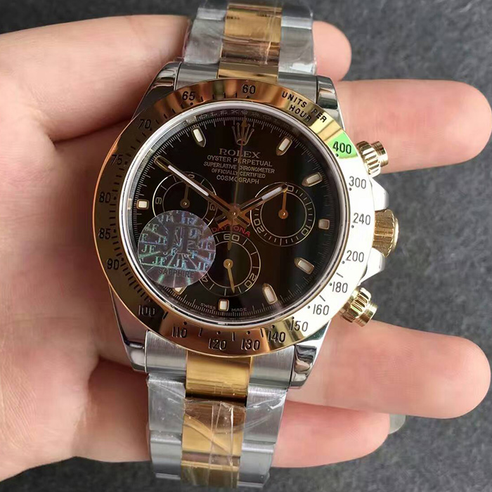 【JF廠最好版本】勞力士（Rolex）迪通拿間金黑面116503自動機械壹比壹精仿男錶