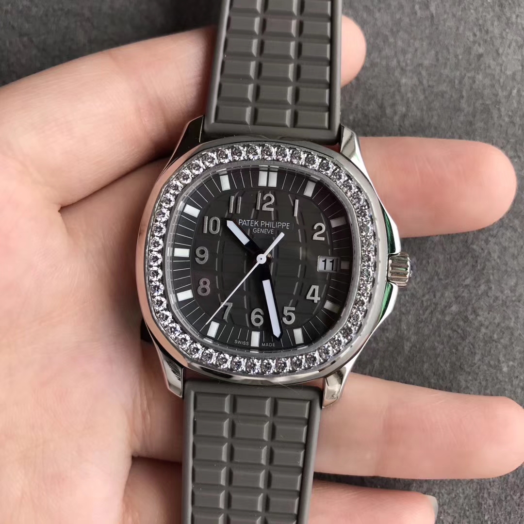 【JJ廠超A】百達AQUANAUT 5067系列鉆圈女士灰面復刻手錶