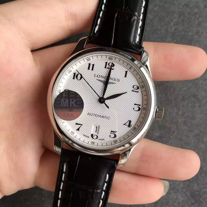 【MK廠壹比壹】浪琴（Longines）名匠系列6點單歷超薄數字面黑皮帶L2.628.4.78.6自動機械精仿男錶價格/圖片