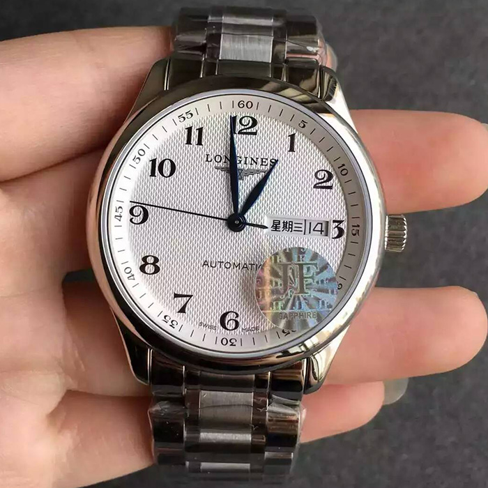 【JF廠1:1】浪琴（Longines）名匠系列3字位雙歷自動機械精仿男錶價格/圖片