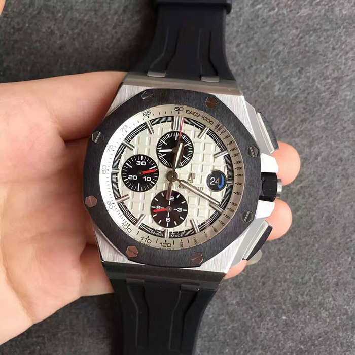 【N廠壹比壹精仿】愛彼AP最經典款皇家橡樹離岸型26400大熊貓自動機械精仿男錶