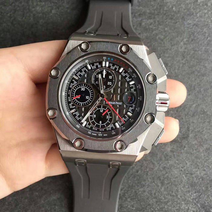 【N廠頂級精仿】愛彼AP皇家橡樹離岸型舒馬赫限量版玫鈦殼灰面26568IM.OO.A004CA.01自動機械精仿男錶
