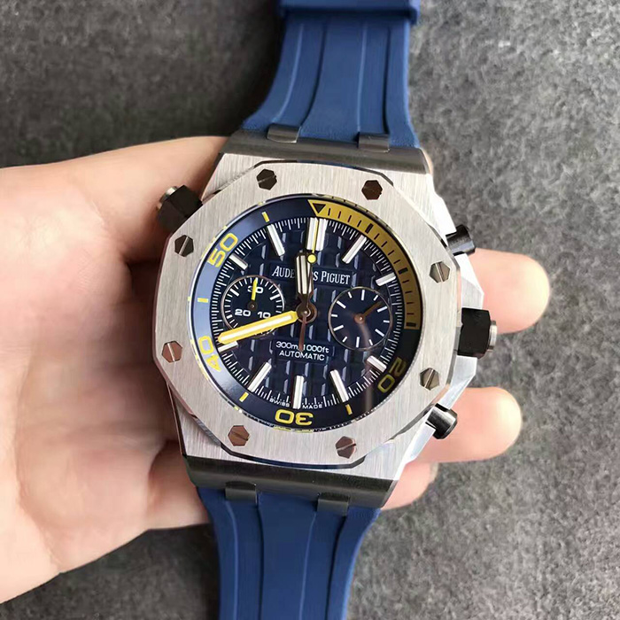 【N廠1:1復刻】愛彼AP最經典款皇家橡樹離岸型26703ST藍色自動機械精仿男錶