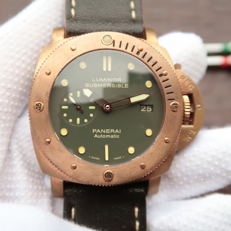 【SF廠】沛納海（Panerai）限量珍藏款系列PAM382/PAM00382青銅殼男士自動機械精仿手錶