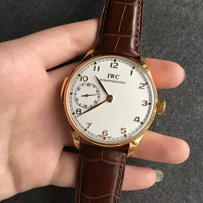 【YL廠】萬國（IWC）葡萄牙三問系列金殼男士自動機械精仿手錶