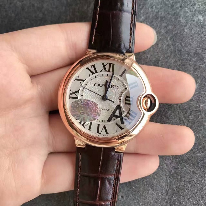 【V6廠超A】卡地亞藍氣球系列（Cartier）36毫米女士自動機械壹比壹精仿手錶
