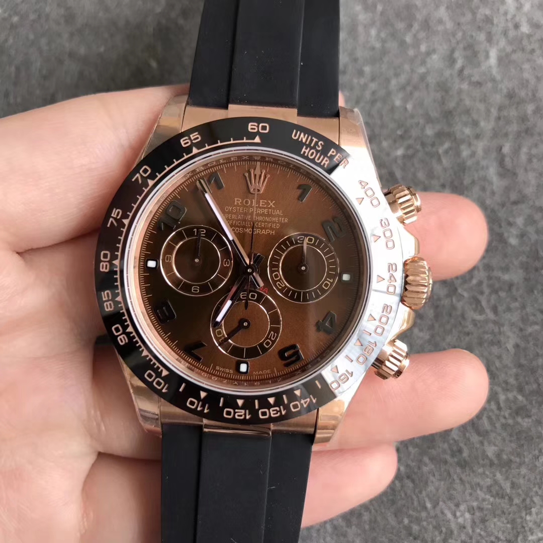 【N廠超A】勞力士rolex迪通拿金陶瓷圈殼咖面M116515ln-0015壹比壹精仿手錶