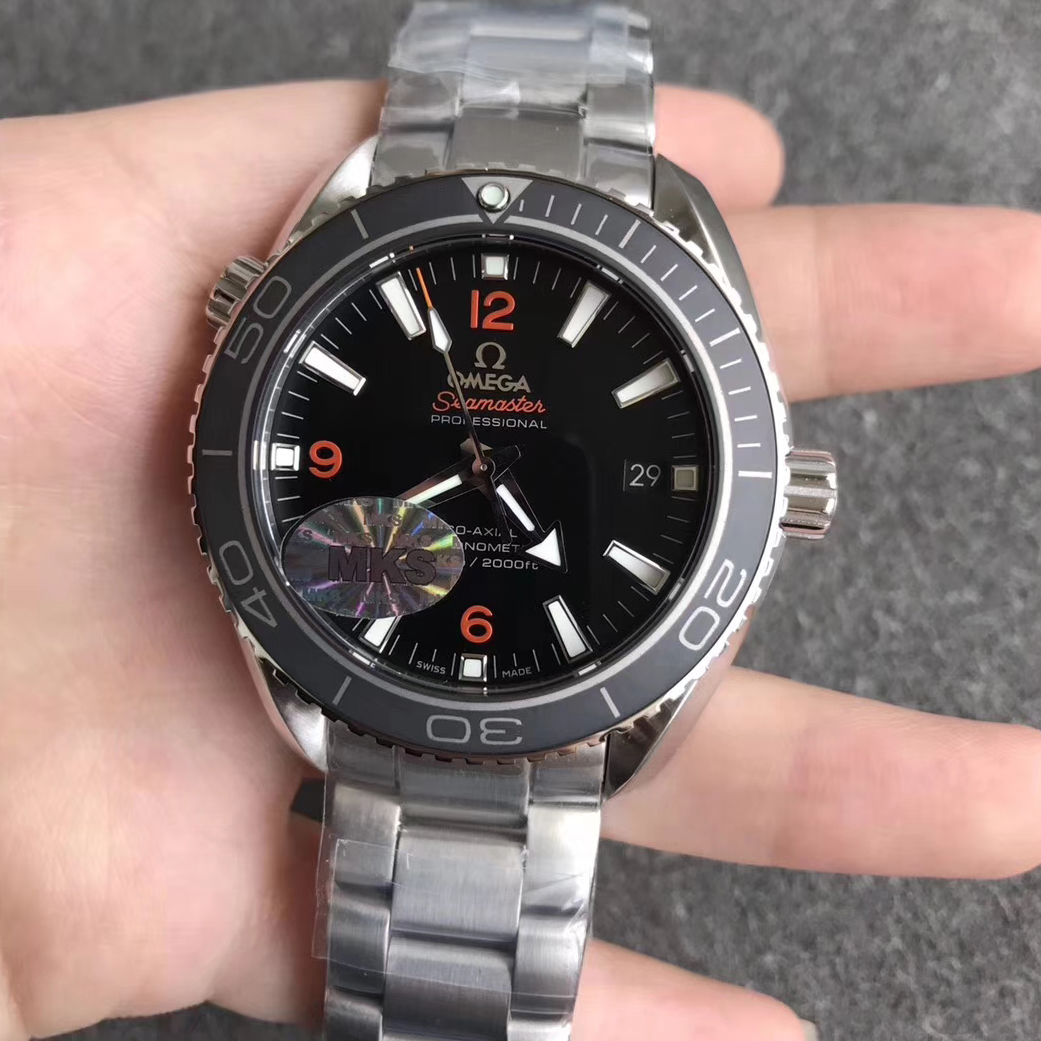 【MK廠】歐米茄（Omega）海洋宇宙600M系列黑面橙字232.30.42.21.01.003精仿手錶