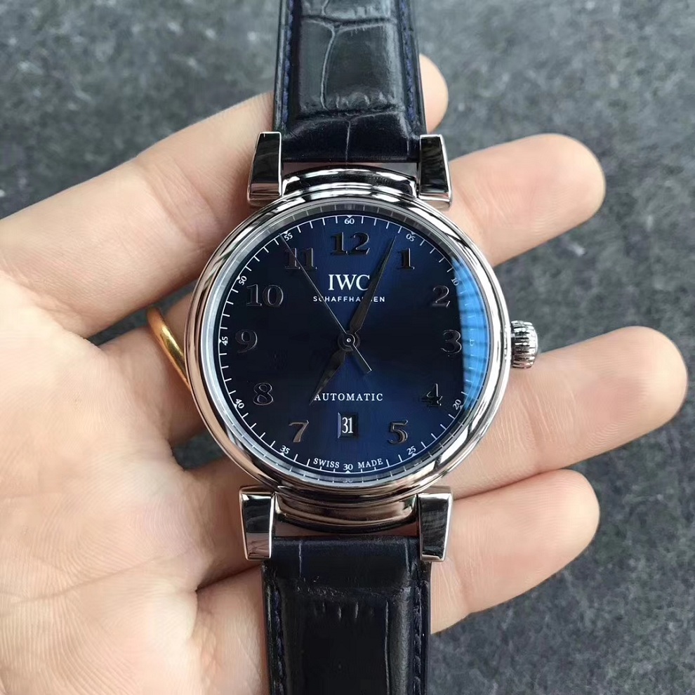 【MK廠】萬國（IWC）達文西系列藍面壹比壹精仿手錶