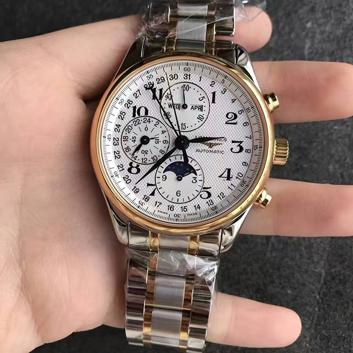 【YL廠超A】浪琴（Longines）名匠系列八針間黃金自動機械壹比壹精仿男錶