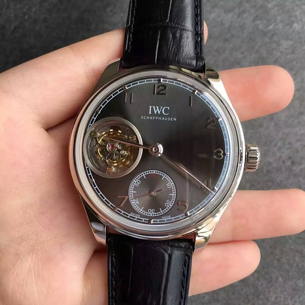 【TF廠】萬國（IWC）葡萄牙系列陀飛輪灰色面壹比壹精仿手錶