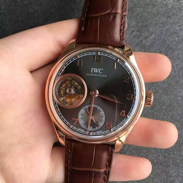 【TF廠】萬國（IWC）葡萄牙系列陀飛輪灰色面金殼壹比壹精仿手錶