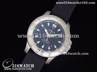高仿萧邦Chopard手表 Louis-Ulysse系列 黑色表盘 黑色橡胶带 瑞士ETA-2824机芯 CP0007