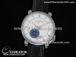 高仿萧邦Chopard手表 Louis-Ulysse系列白色表盘 黑色皮带 亚洲21J机芯 CP0018