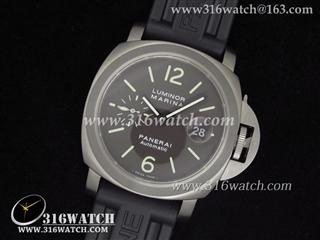 高仿沛纳海PANERAI手表 Luminor Marina系列 PAM240 钛金属 黑色橡胶表带 亚洲7750机 PM0007