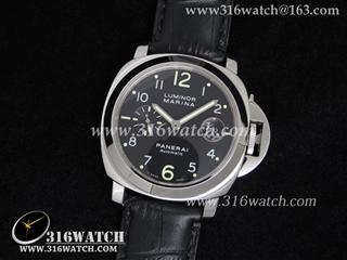 高仿沛纳海PANERAI手表 Luminor Marina系列 PAM301K 1:1 最佳版本 黑色橡胶带 亚洲7750机芯 PM0009