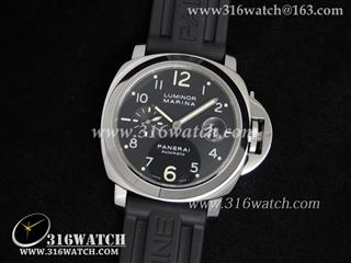 高仿沛纳海PANERAI-Luminor Marina系列 PAM301K最佳1:1复制版本 黑色橡胶带 亚洲7750机芯 PM0010