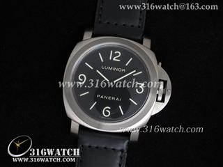 沛纳海PANERAI-Luminor Marina系列 PAM176M 钛金属 黑色牛皮带 完美1:1复制Noob版本 高仿沛纳海手表 PM0016