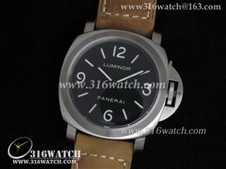 高仿沛纳海PANERAI-Luminor Marina系列 PAM176M 最佳1:1Noob版本 钛金属 棕色磨沙皮带 PM0015