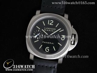 高仿沛纳海PANERAI手表 Luminor Marina系列 PAM177N 黑色牛皮带 完美复制1:1 Noob版本 PM0018