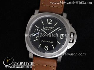 沛纳海PANERAI-Luminor Marina系列 PAM177N 棕色牛皮带 完美复制1:1 Noob版本 高仿沛纳海手表 PM0019