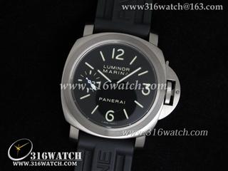 高仿沛纳海PANERAI-Luminor Marina系列 PAM177N 黑色橡胶带 完美复制1:1 Noob版本 PM0020