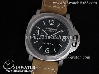 高仿沛纳海PANERAI-Luminor Marina系列 PAM177N 棕色磨沙皮带 完美复制1:1 Noob版本 PM0021